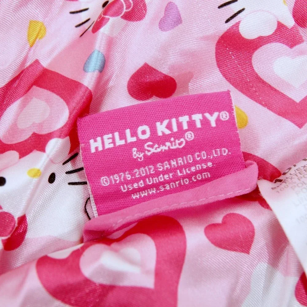 Hello Kitty by Sanrio Girls Quilted Fur Hooded Jacket‎